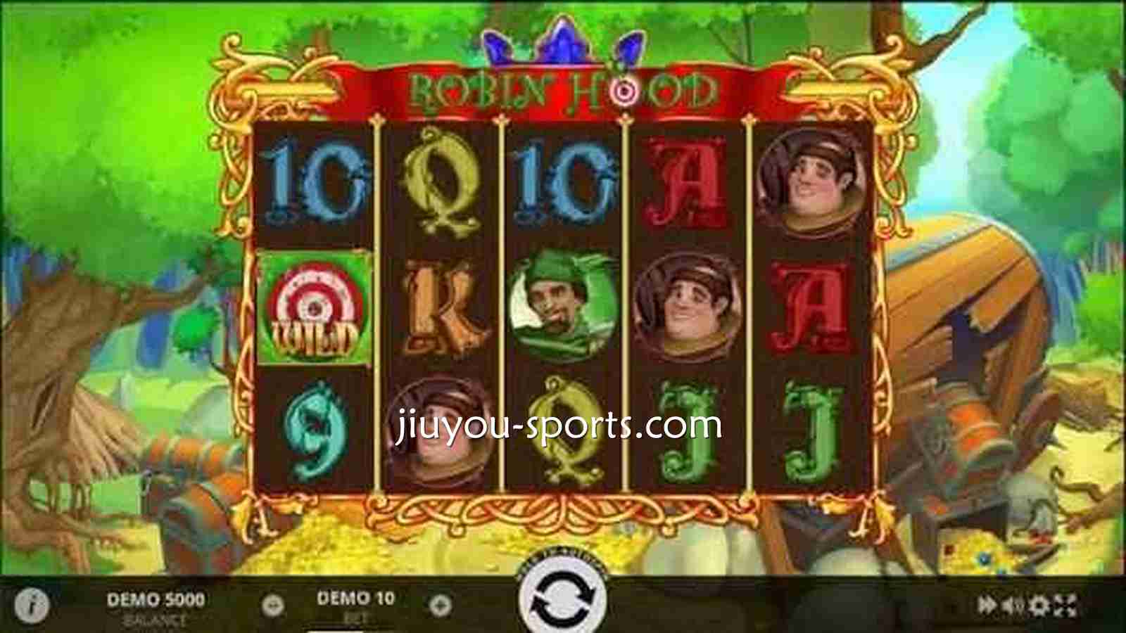 开云体育 | EVOPLAY《罗宾汉》老虎机游戏界面